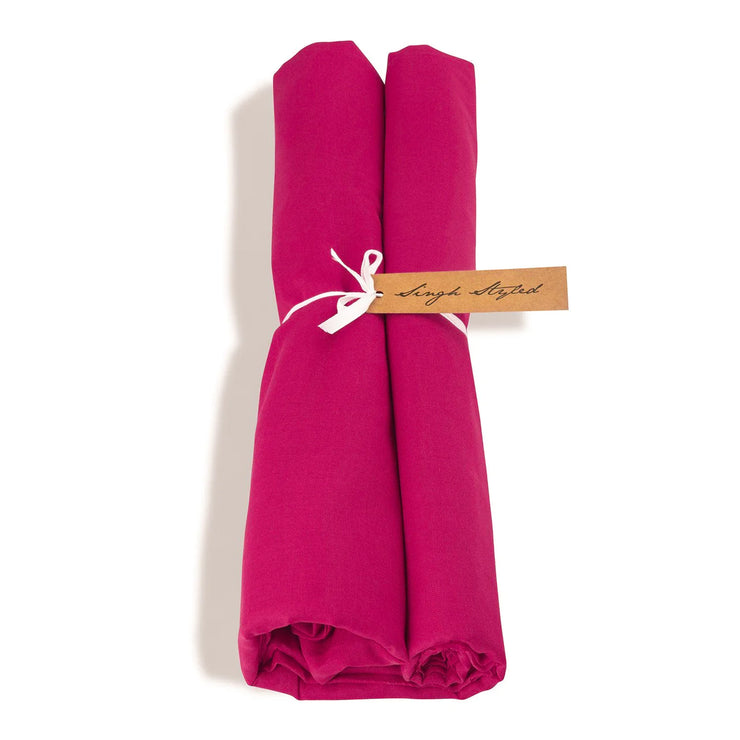 Pink Silk Turban | Full Voile