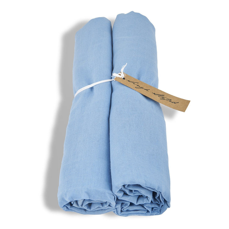 Soft Blue Turban | Full Voile